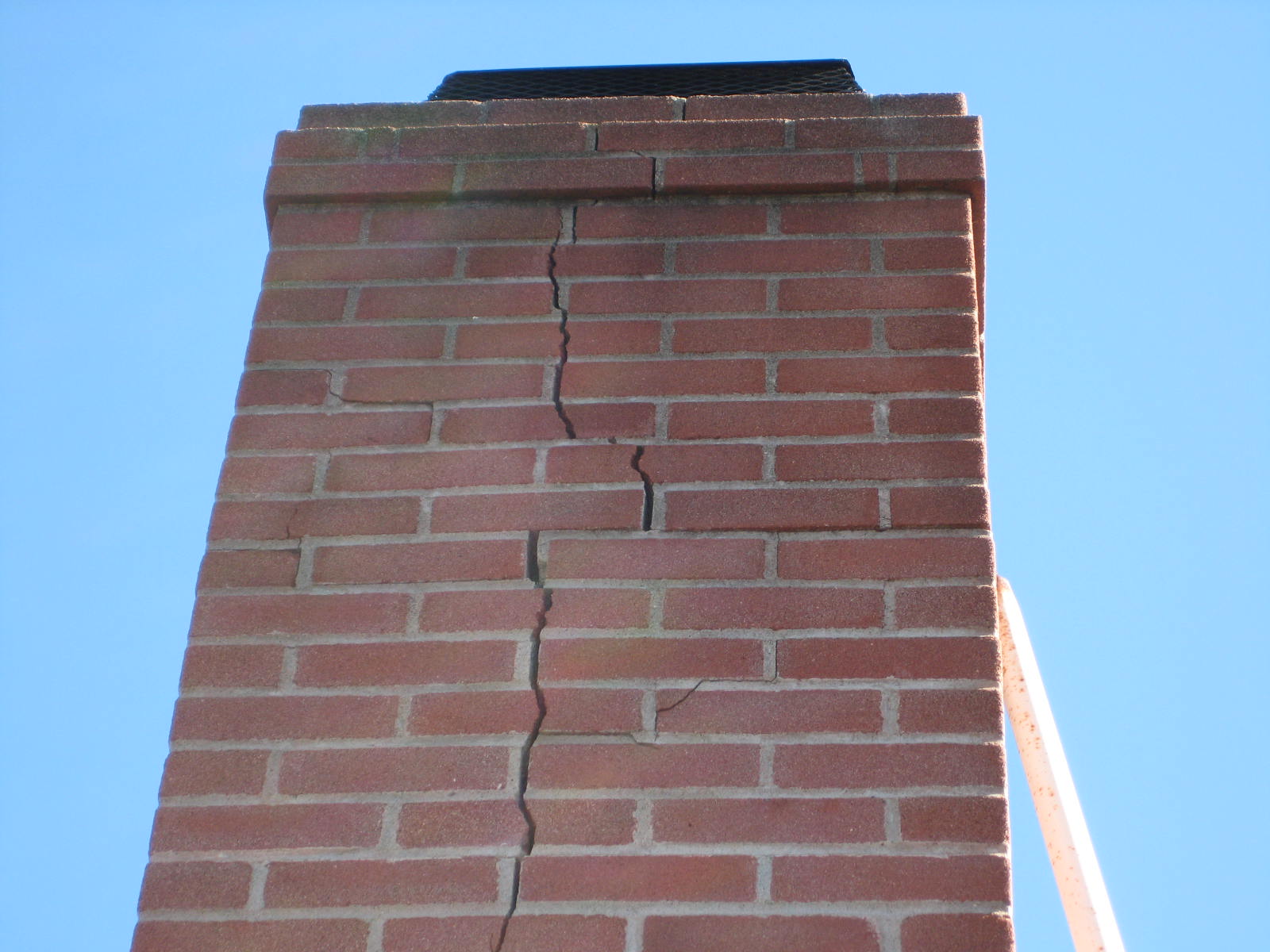 Seismic damage to chimney- Fire hazard
