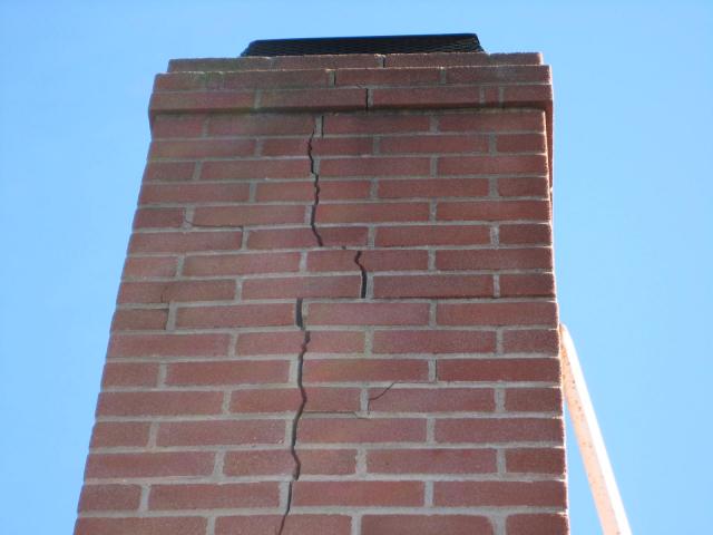 Seismic damage to chimney- Fire hazard